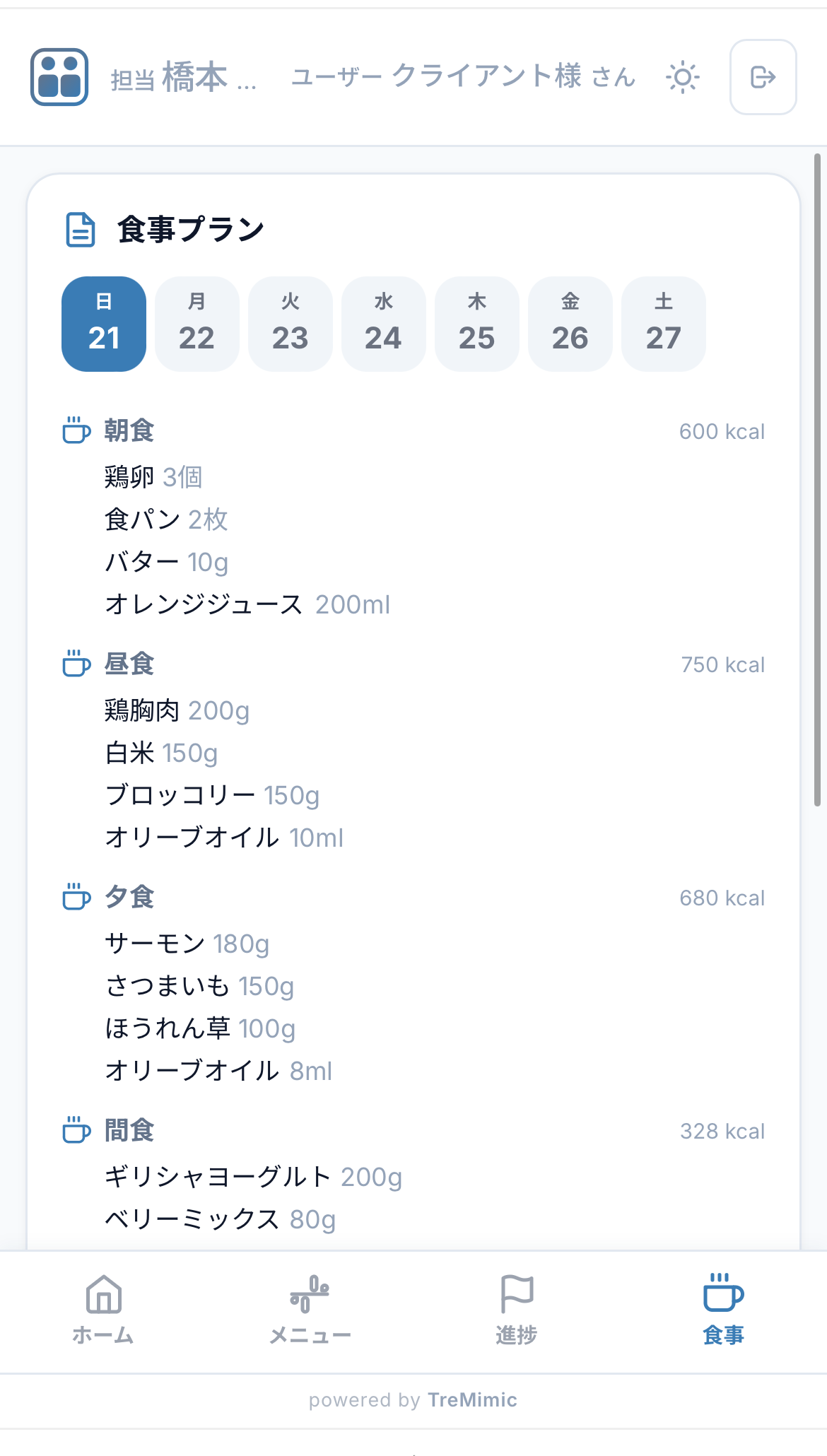 食事記録